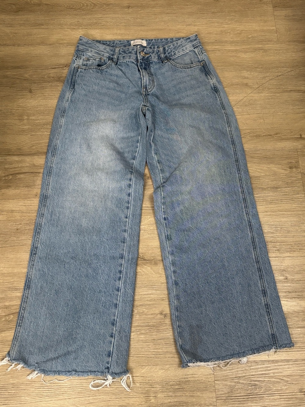 PacSun Light Blue Wide-Leg High-Rise Jeans
